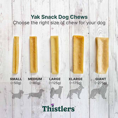 Thistlers Natural Yak Snack Dog Chew - Extra Large