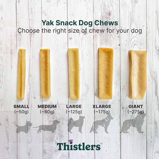 Thistlers Natural Yak Snack Dog Chew - Small