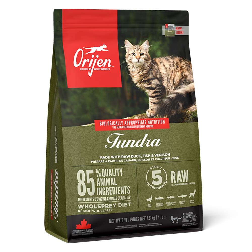 Orijen Orijen Tundra Duck Pork Trout Venison Adult Dry Cat Food pet food packaging