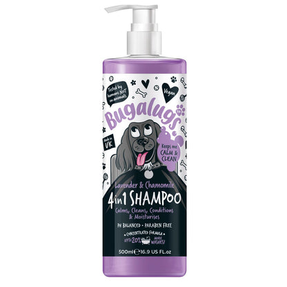 Bugalugs 4-in-1 Lavender & Chamomile Dog Shampoo