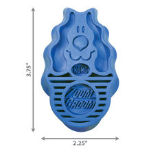 KONG ZoomGroom Dog Bath Brush- Blue