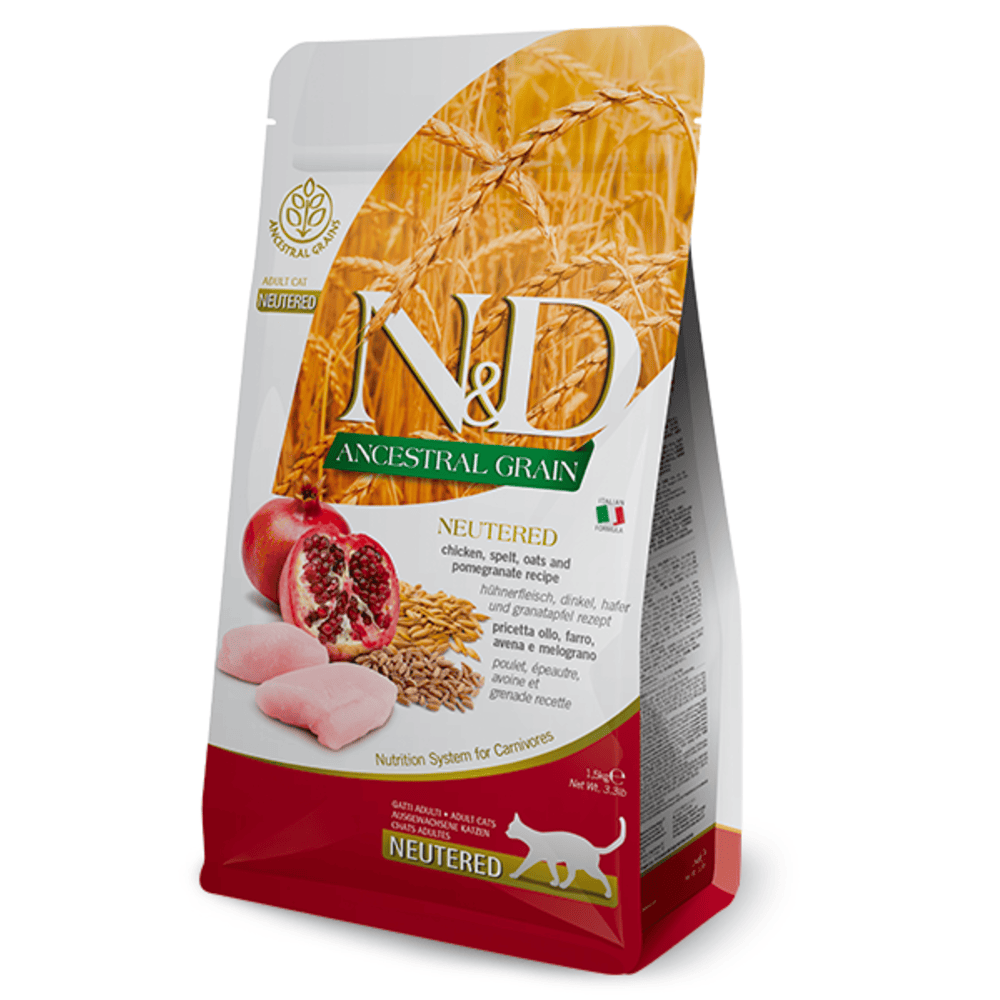 Farmina N&D Ancestral Grain Neutered Adult Dry Cat Food