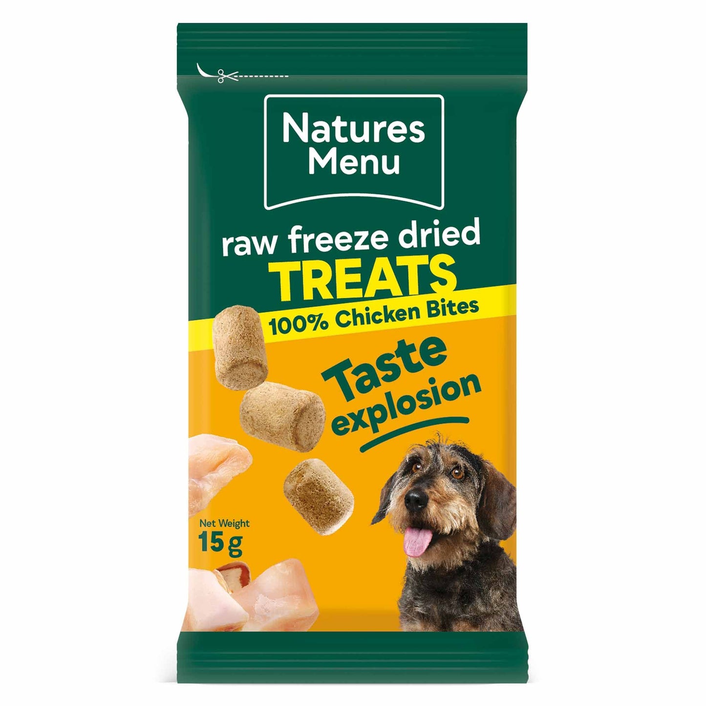 Natures Menu Freeze Dried Chicken Bites - 15g