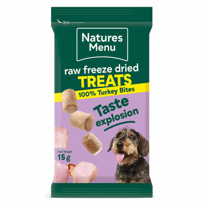 Natures menu Natures Menu Freeze Dried Bite Raw Turkey pet food packaging