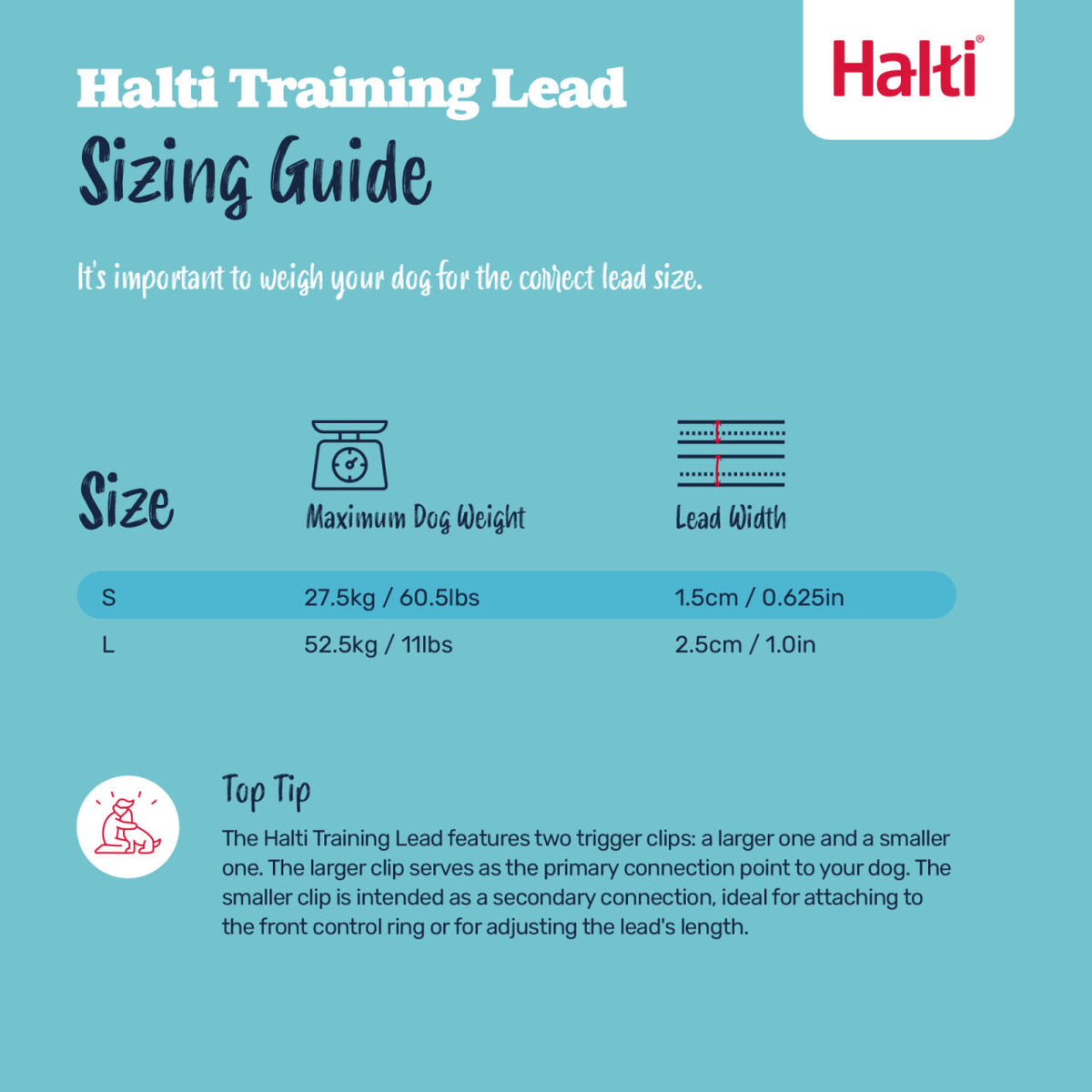 Halti Training Dog Lead - Red
