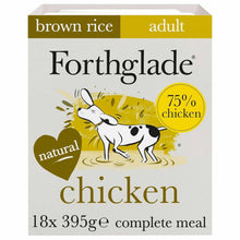 Forthglade Complete Adult Wet Dog Food - Chicken & Brown Rice - 18x395g trays