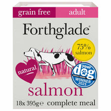 Forthglade Complete Grain Free Adult Wet Dog Food - Salmon & Potato - 18x395g trays