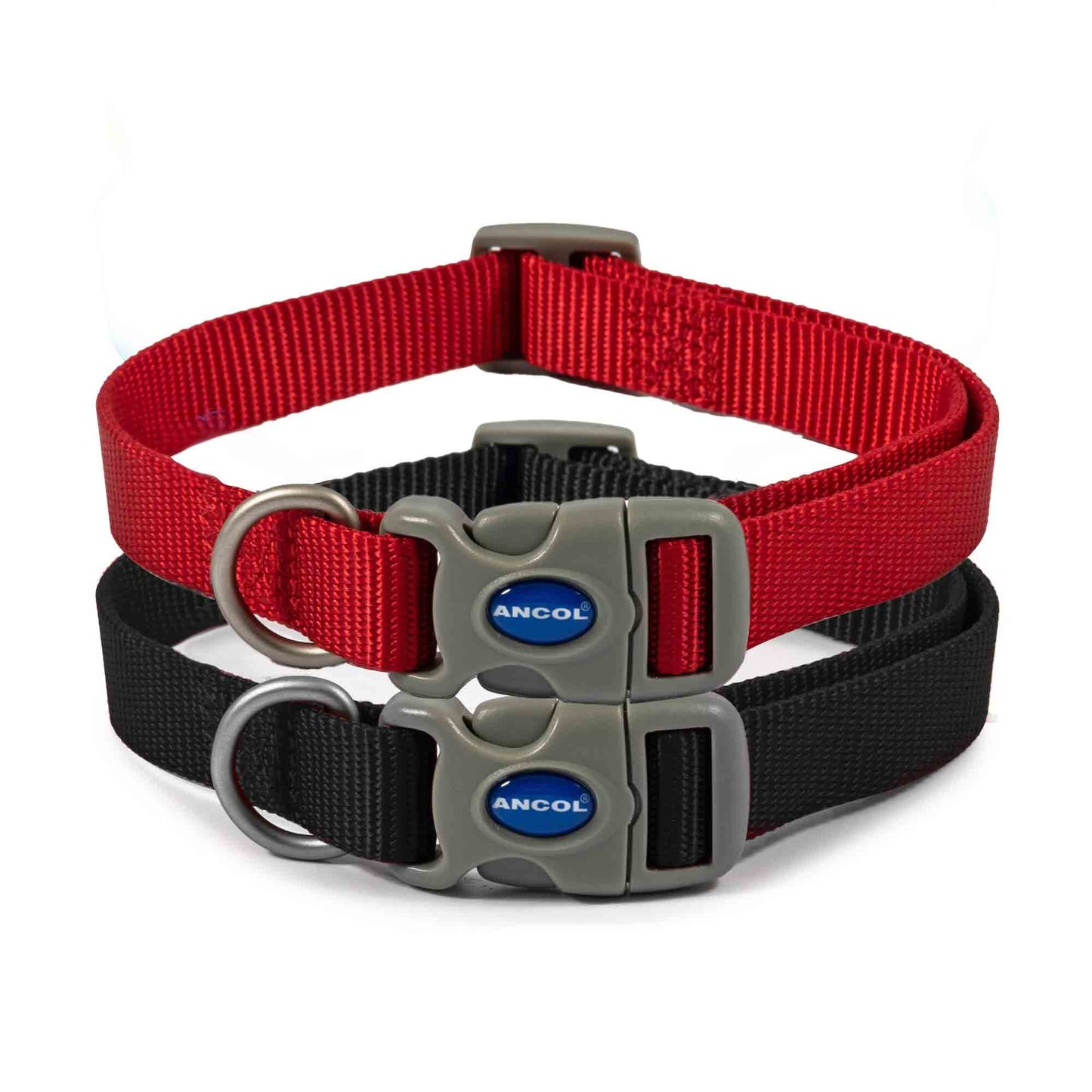 Ancol Viva Adjustable Collar - 30-50cm - Black