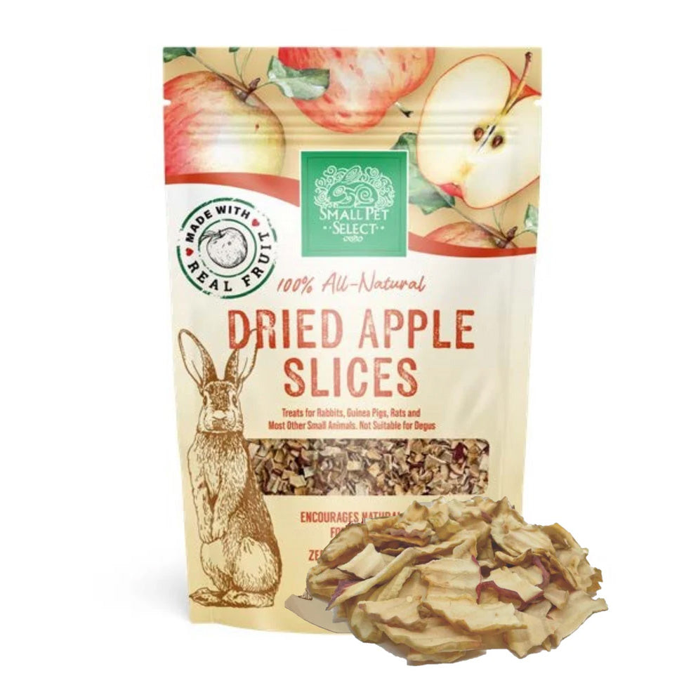Small Pet Select Dried Apple Slices Treats - 80g