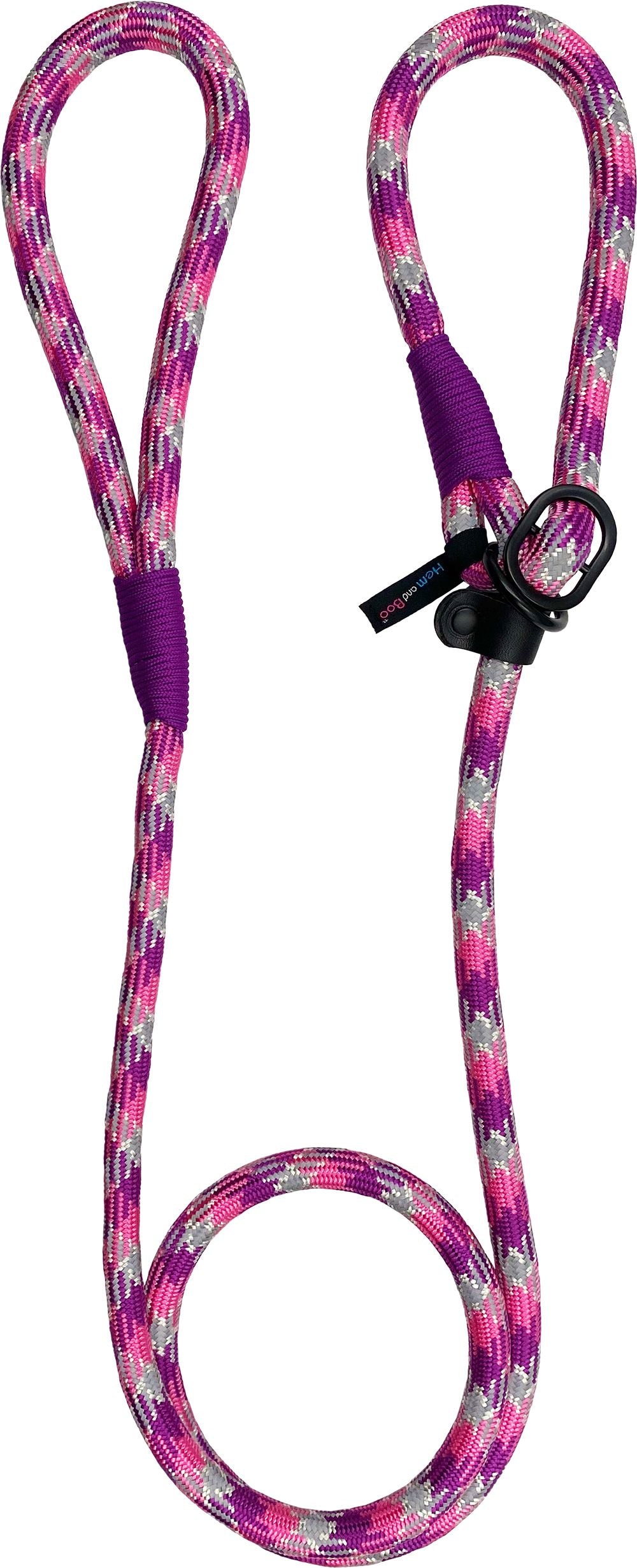 Hem and Boo High Performance Rope Dog Slip Lead - Blue