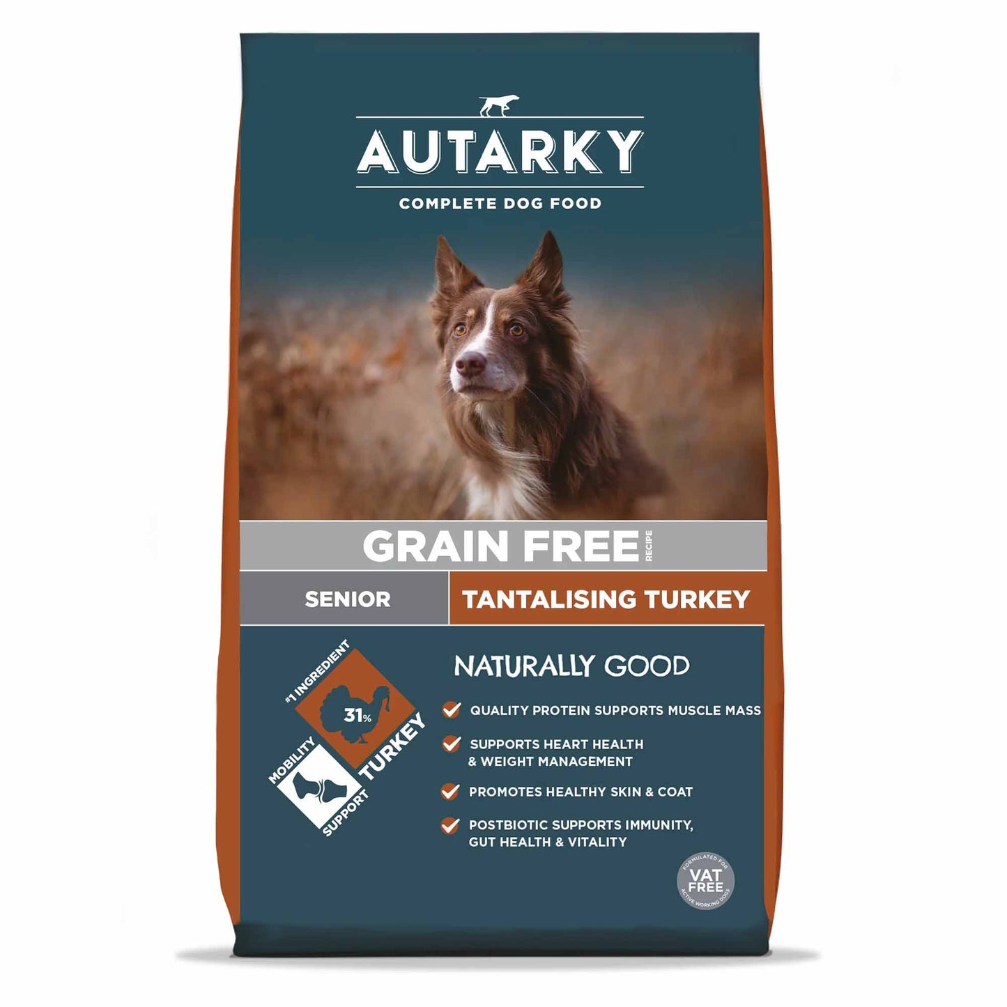 Autarky Working Dog Grain Free Senior Dry Dog Food - Turkey