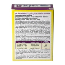 Johnsons One Dose Wormer - 8 Tablets