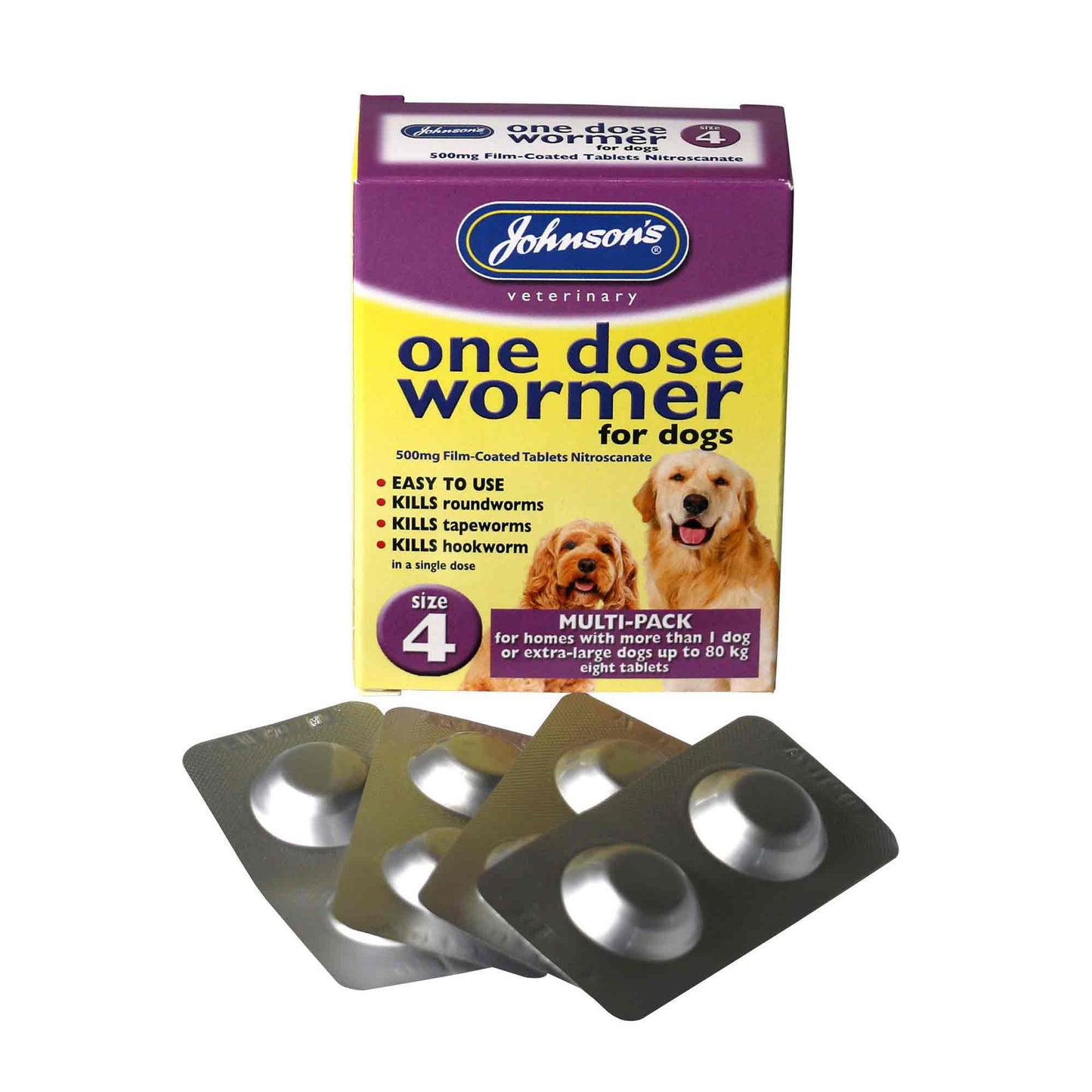 Johnsons One Dose Wormer - 8 Tablets