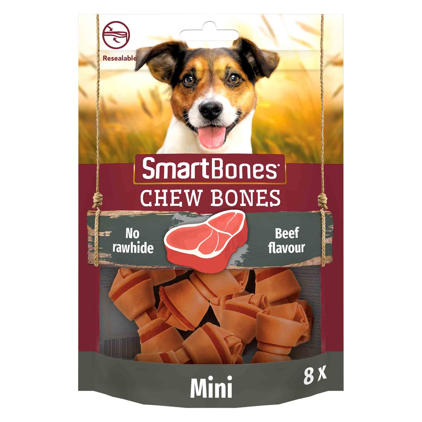 SmartBones Mini Bones - Beef - 8 Bones