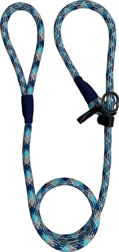 Hem and Boo High Performance Rope Dog Slip Lead - Red/Orange