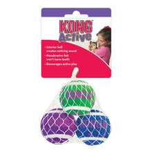 KONG Active Tennis Balls with Bells Cat Toy - 3 pack