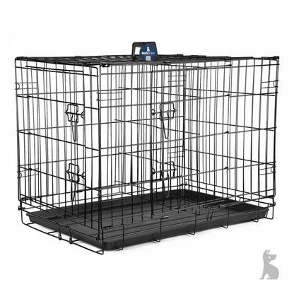 Barkshire Heavy Duty Dog Cage with Divider - Large  91 x 59cm