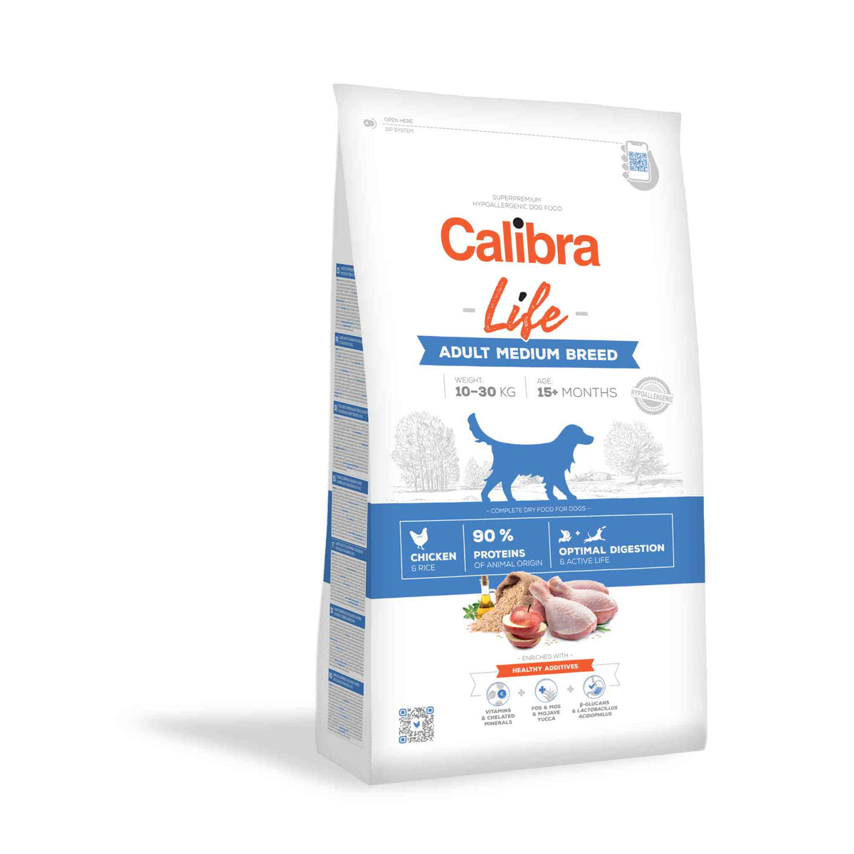 Calibra Life Medium Breed Adult Dry Dog Food - Chicken
