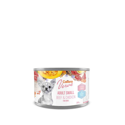 Calibra Verve Gluten Free Small Breed Adult Wet Dog Food - Beef & Chicken - 6 x 200g