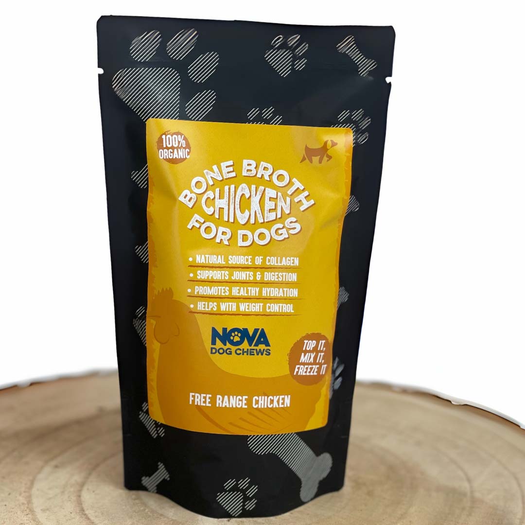Nova Nova Bone Broth Chicken Adult Wet Dog Food pet food packaging
