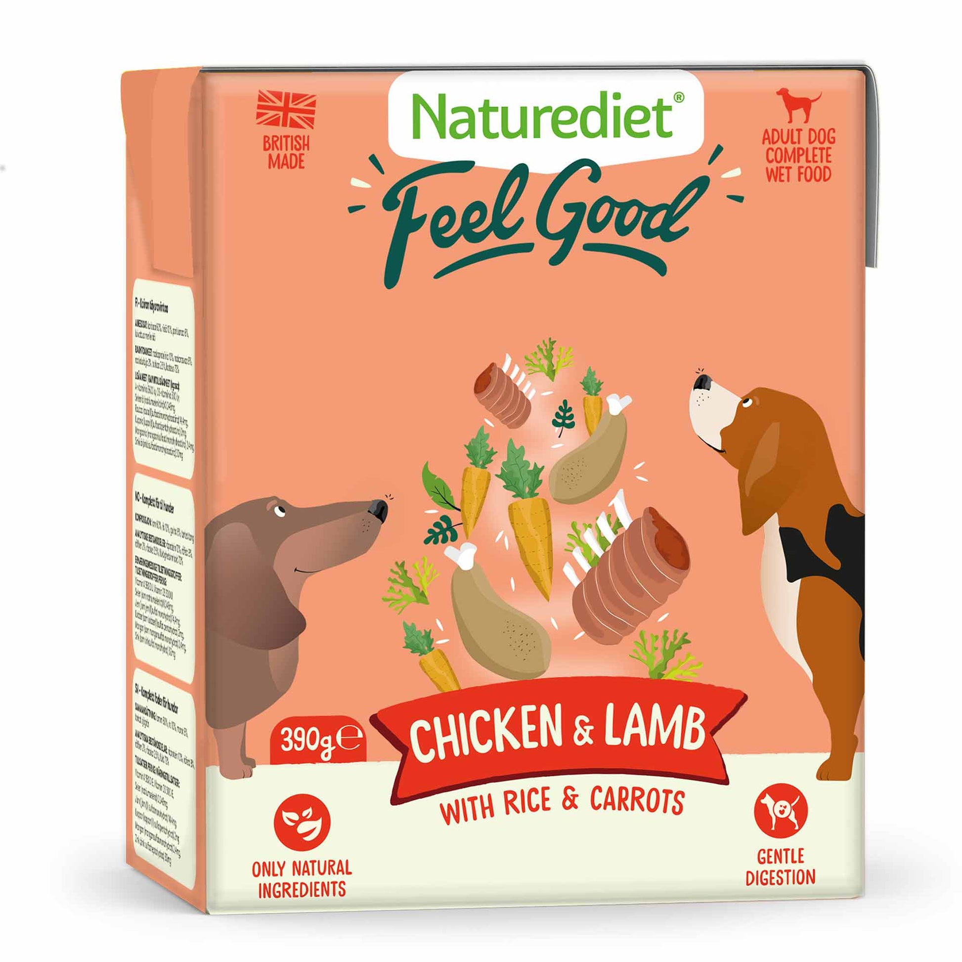 Naturediet Naturediet Feel Good Chicken Turkey Adult Wet Dog Food pet food packaging