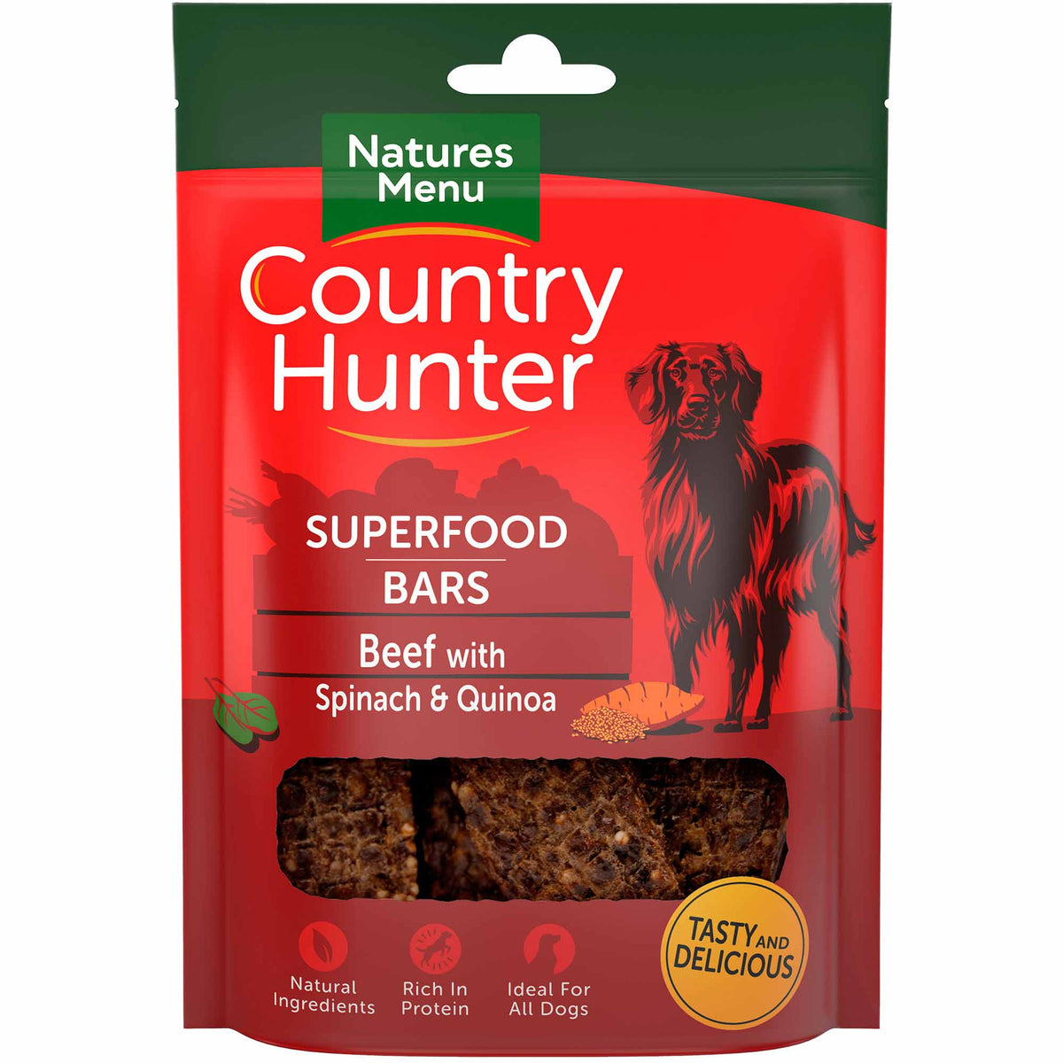 Natures menu Natures Menu Grain Free Country Hunter Bar Beef pet food packaging