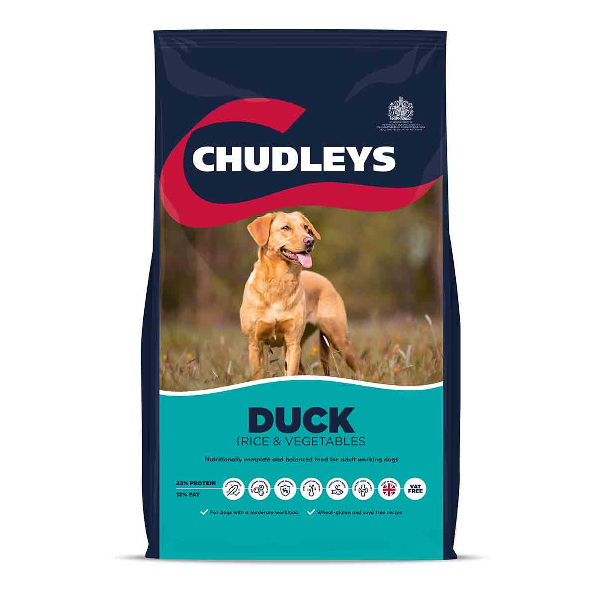 Chudleys Chudleys Chicken Duck Salmon Adult Dry Dog Food pet food packaging