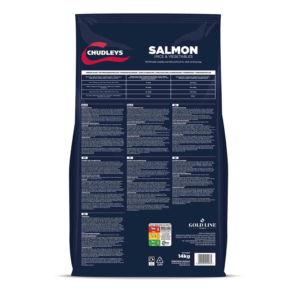 Chudleys Working Dog Dry Dog Food - Salmon with Rice & Vegetables