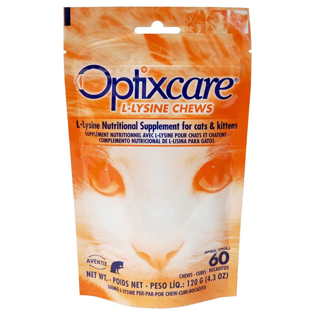 Optixcare L-Lysine Chews for Cats -  60 Chews