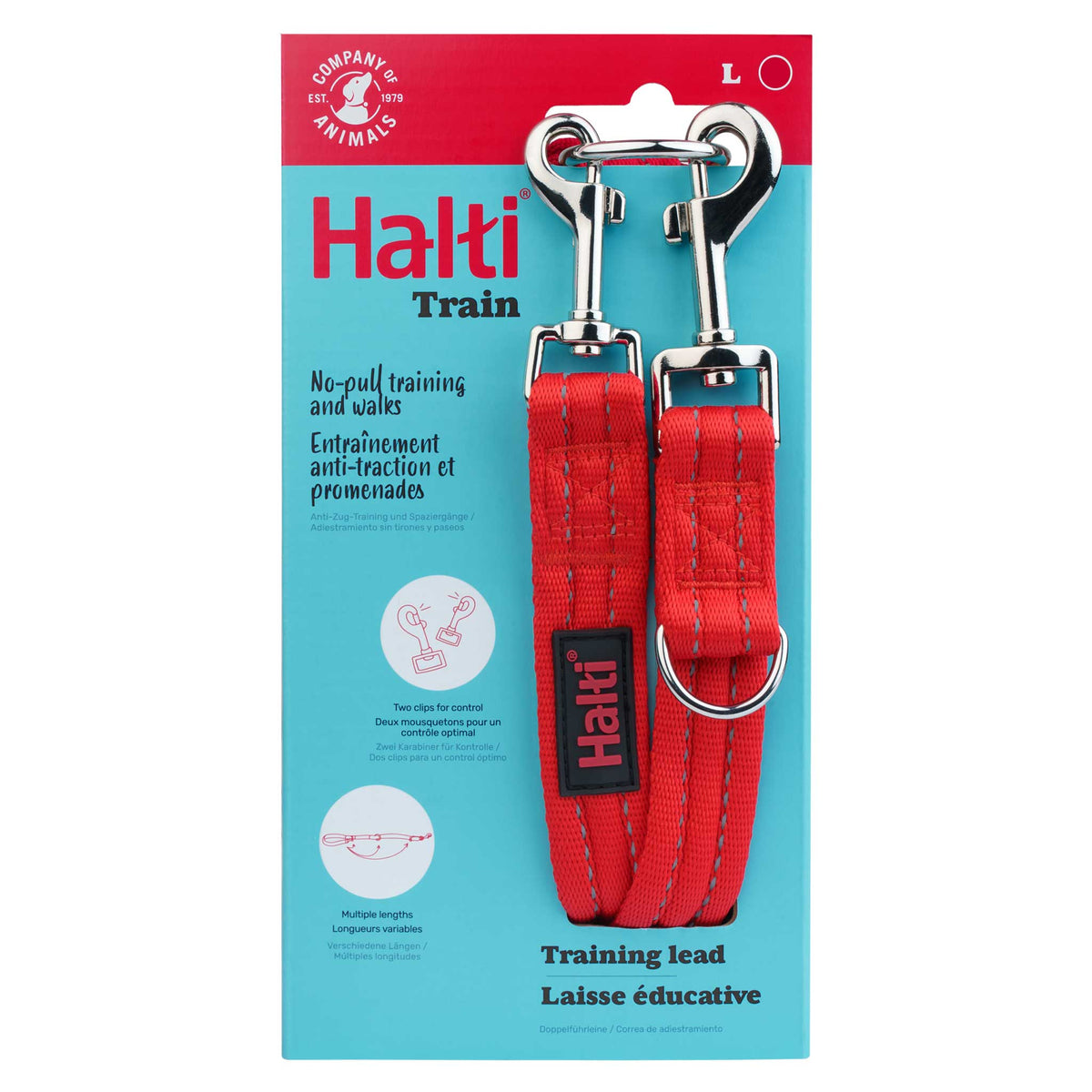 Halti Training Dog Lead - Red