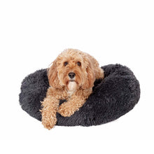 Danish Essentials Fluffy Donut Bed - Charcoal - 65cm