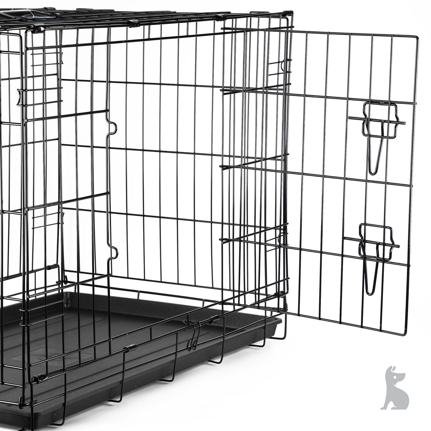 Barkshire Heavy Duty Dog Cage with Divider - Large  91 x 59cm