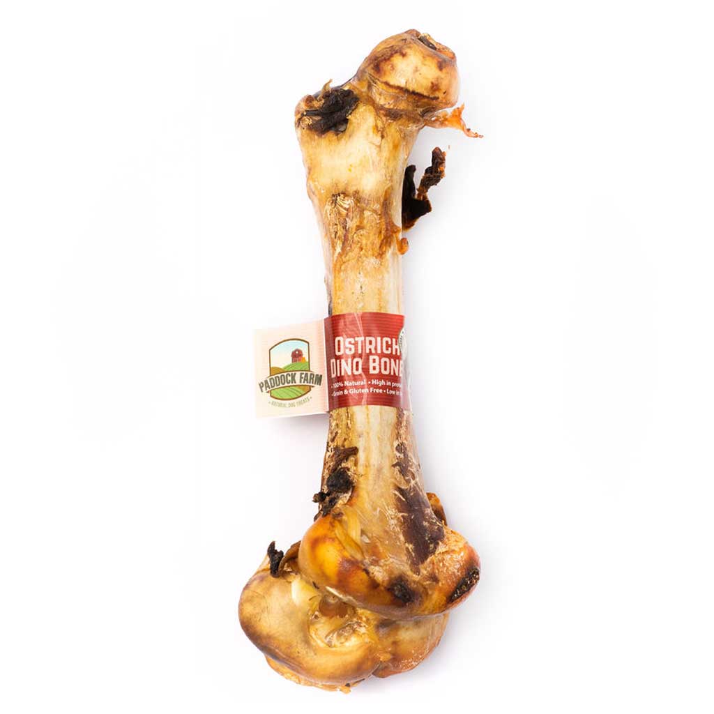 Paddock Farm Paddock Farm Ostrich Dino Bone Individually Packed pet food packaging