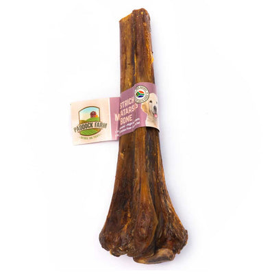 Paddock Farm Paddock Farm Ostrich Metatarus Bone Individually Packed pet food packaging