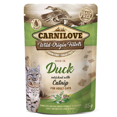 Carnilove Carnilove Grain Free Catnip Duck Adult Wet pet food packaging