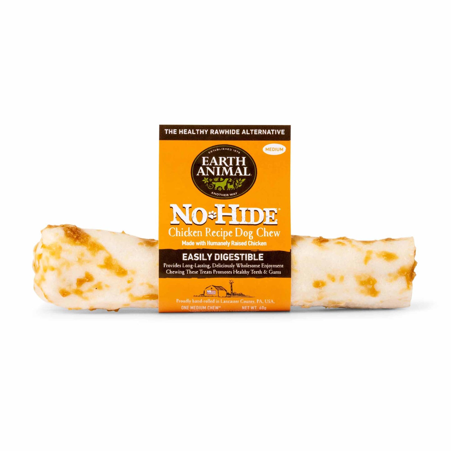 Earth Animal No Hide Medium Dog Chew - Chicken - 60g