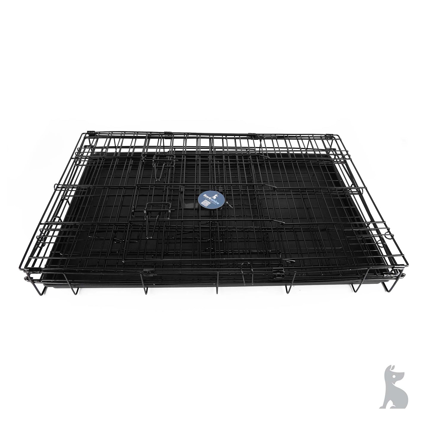 Barkshire Heavy Duty Dog Cage with Divider - Large  91 x 59cm