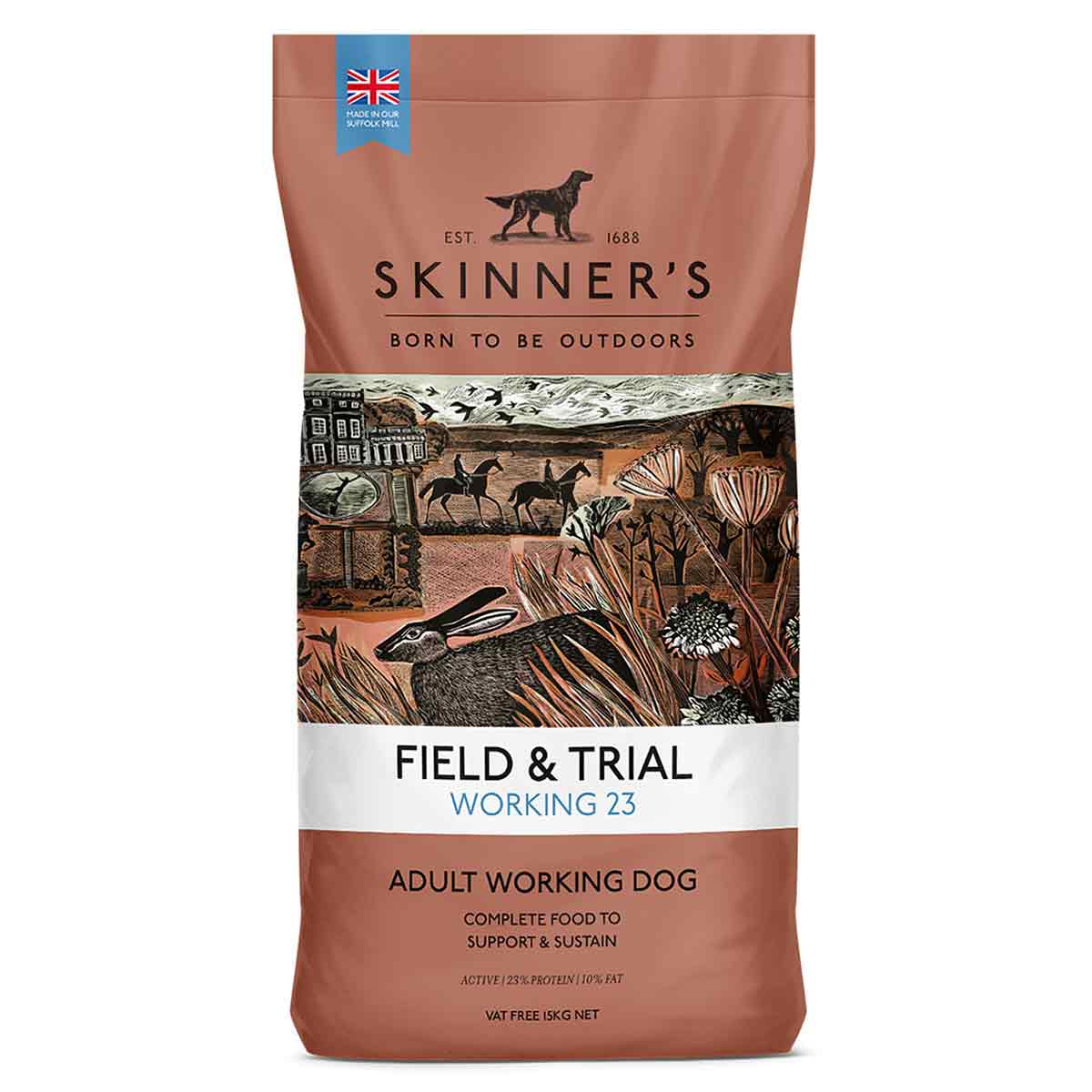 Skinners Skinners Field Trial 23 Adult Dry Dog Food pet food packaging