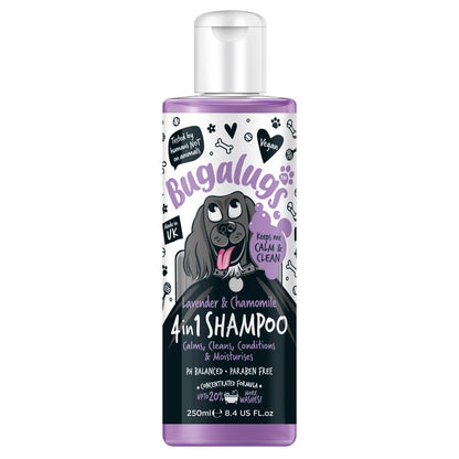 Bugalugs 4-in-1 Lavender & Chamomile Dog Shampoo