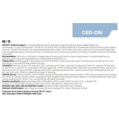 Dechra Specific CED-DM Endocrine Support Dry Dog Food