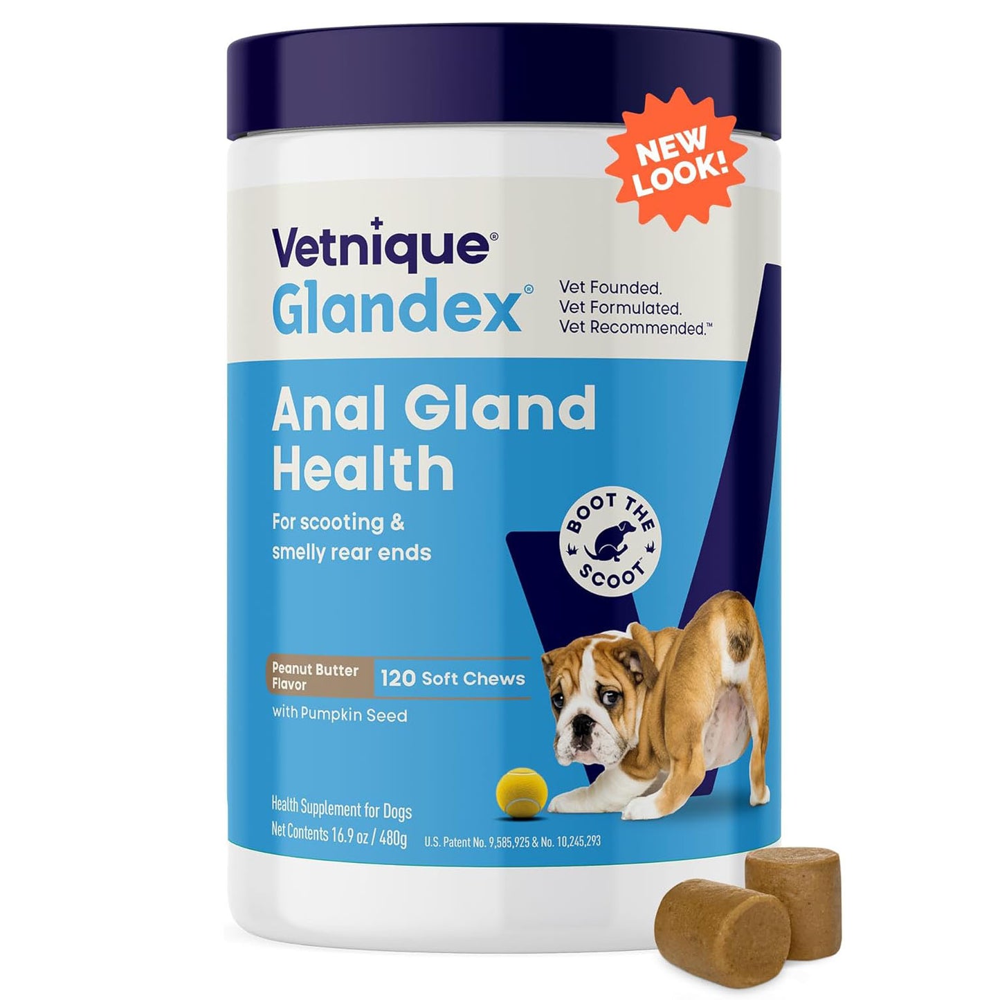 Glandex Anal Gland for Dogs - 120 Chewable Tablets