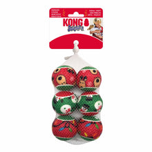KONG Holiday SqueakAir® Balls - Small - Pack of 6 (assorted designs)