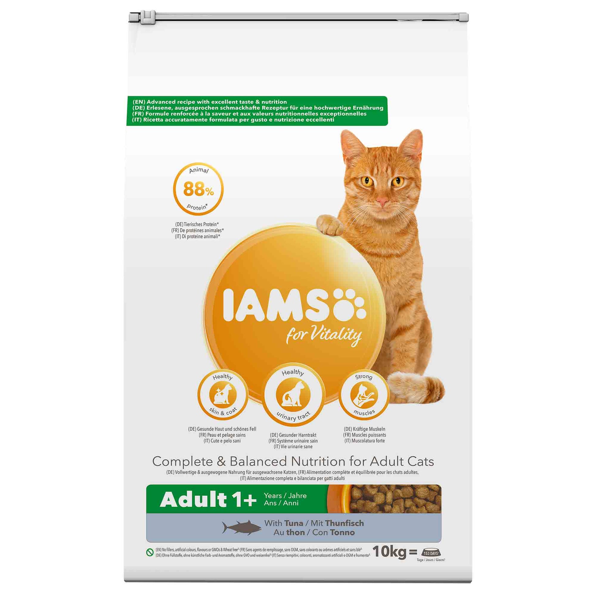 IAMS Iams Chicken Pork Tuna Turkey Adult Dry Cat Food pet food packaging