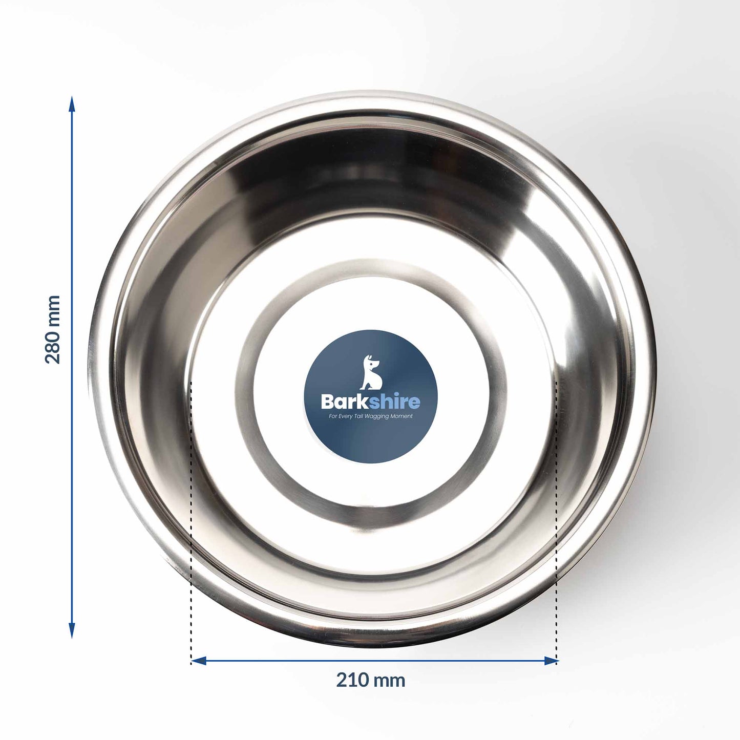 Barkshire Stainless Steel Pet Bowl - 28cm