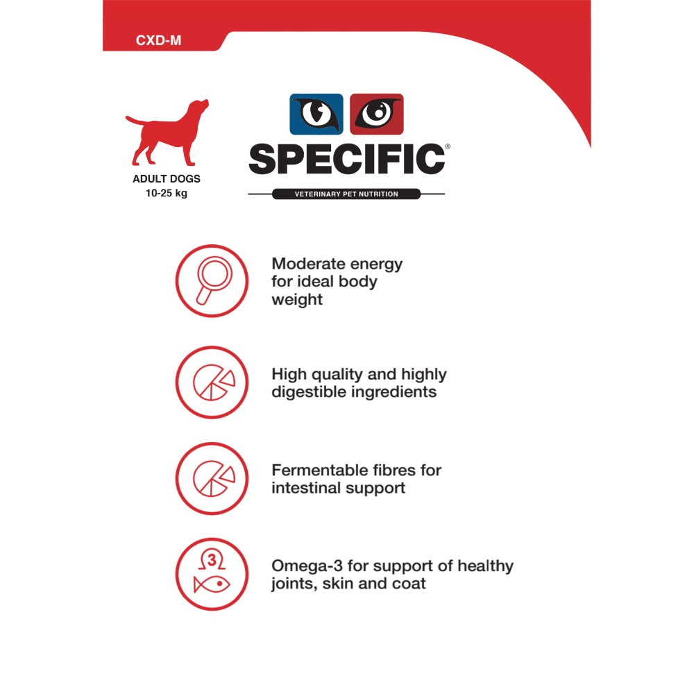Dechra Specific CXD-M Adult Medium Breed Dry Dog Food
