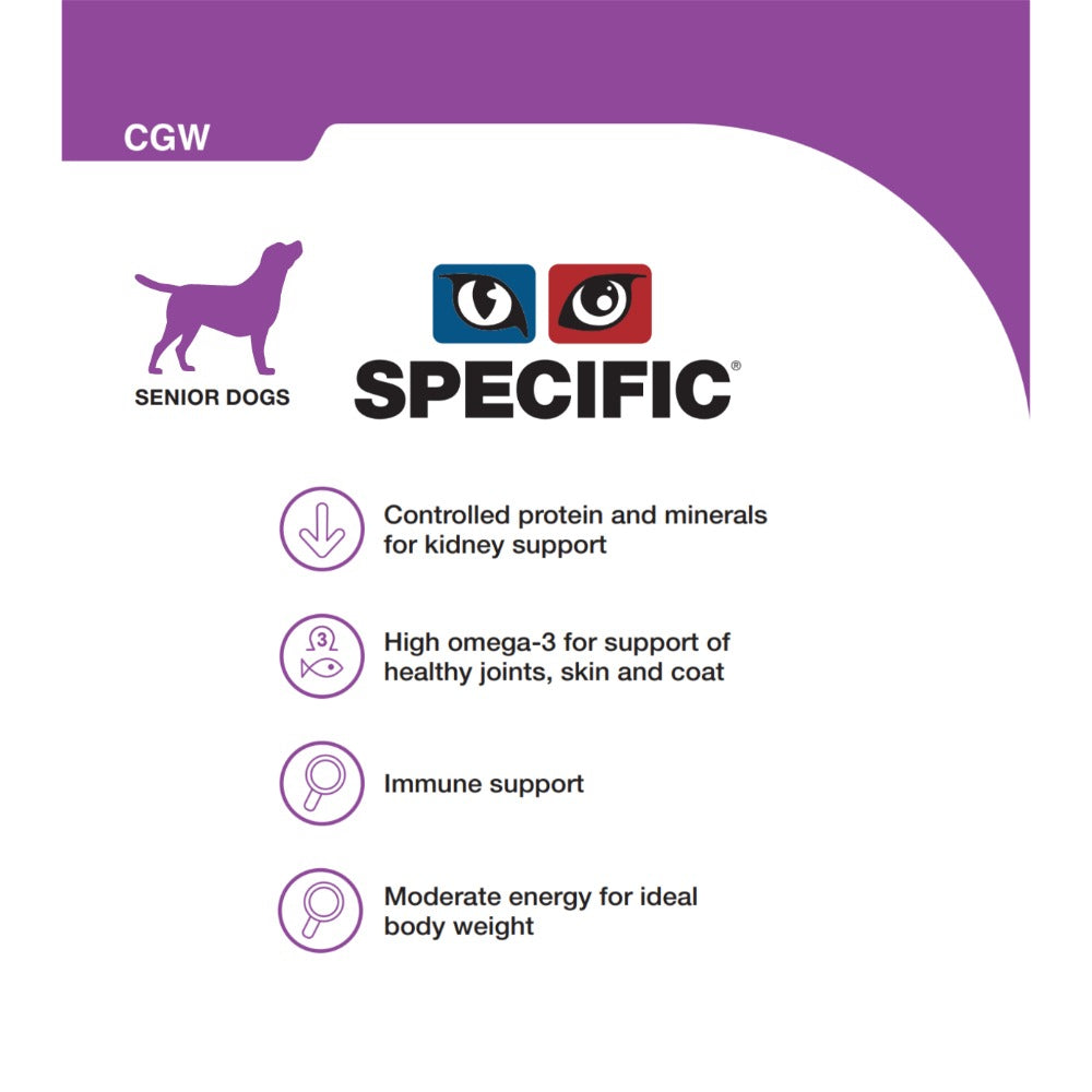 Dechra Specific CGW Senior Wet Dog Food - Trays