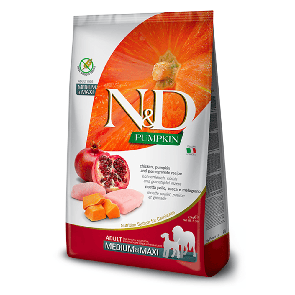 Farmina N&D Pumpkin Adult Medium/Maxi Dry Dog Food - Chicken & Pomegranate