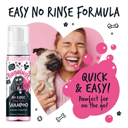 Bugalugs No Rinse Baby Fresh Dog Shampoo - 200ml