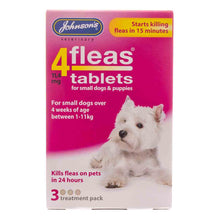 Johnsons 4Fleas Tablets Small Dogs 3 Treatment Pack