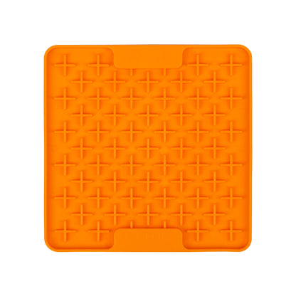 LickiMat Classic Mini Buddy Dog Slow Feeder - Orange - 22x15cm